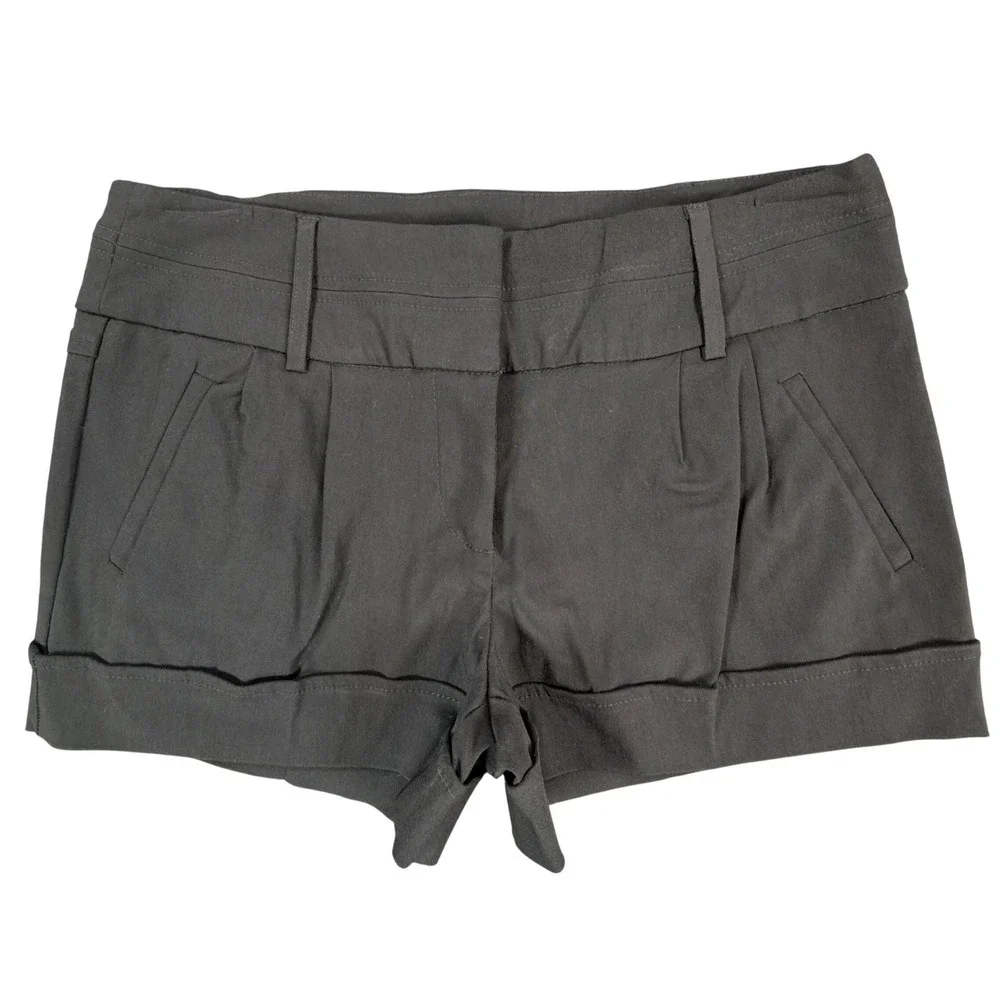 My Michelle Dress Shorts NWT Womens 9 Black Cuffed Trouser Stretch